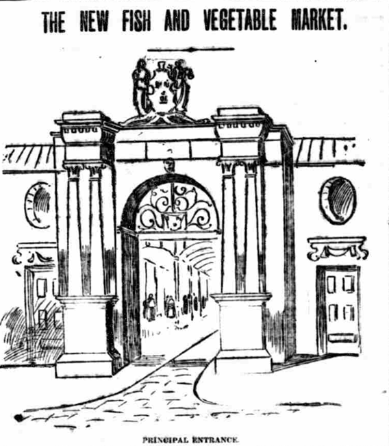 The New Fish and Vegetable Market in Halston Street, 1892