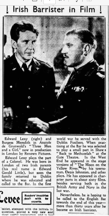 From Barrister to Movie Actor, 1949