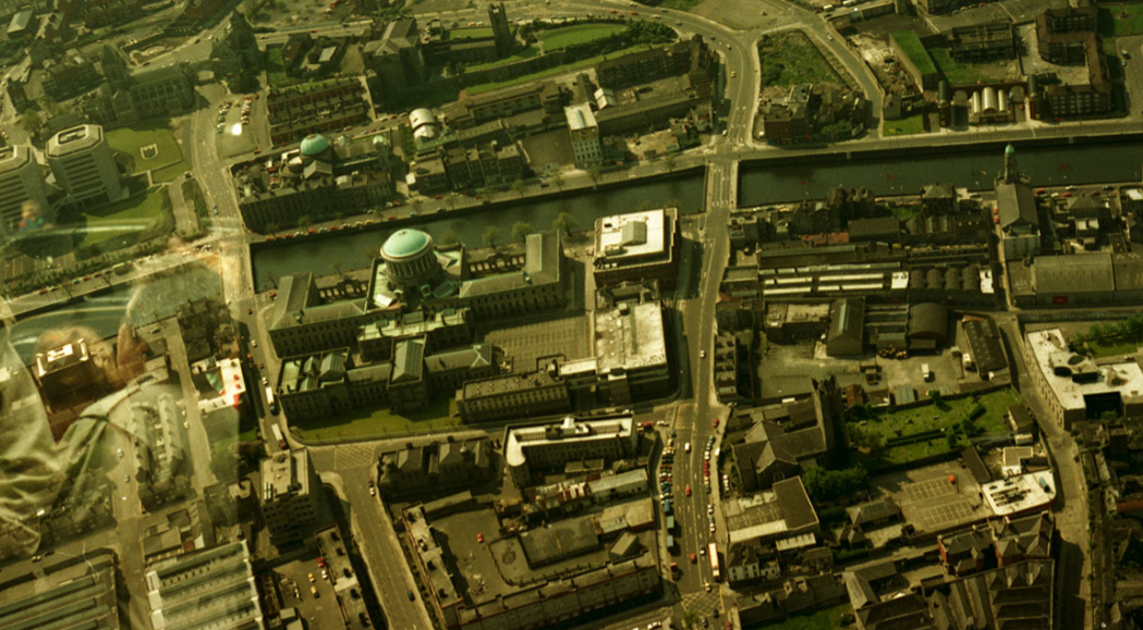 An Aerial View of the Four Courts, 1980s